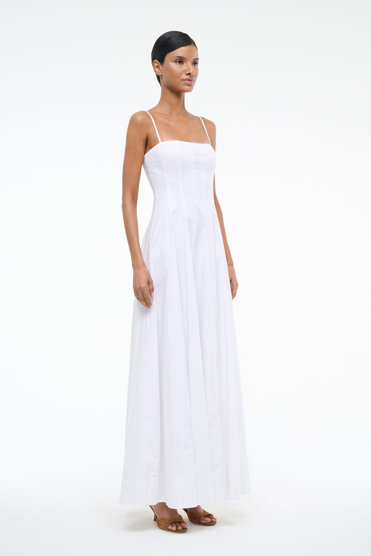 STAUD, Wylie Maxi Dress in White, Size 16 STAUD, Wylie Maxi Dress in White, Size 16