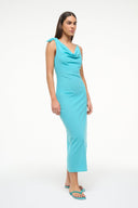 Image VIENNA COVERUP DRESS | TEAL 2 of 6