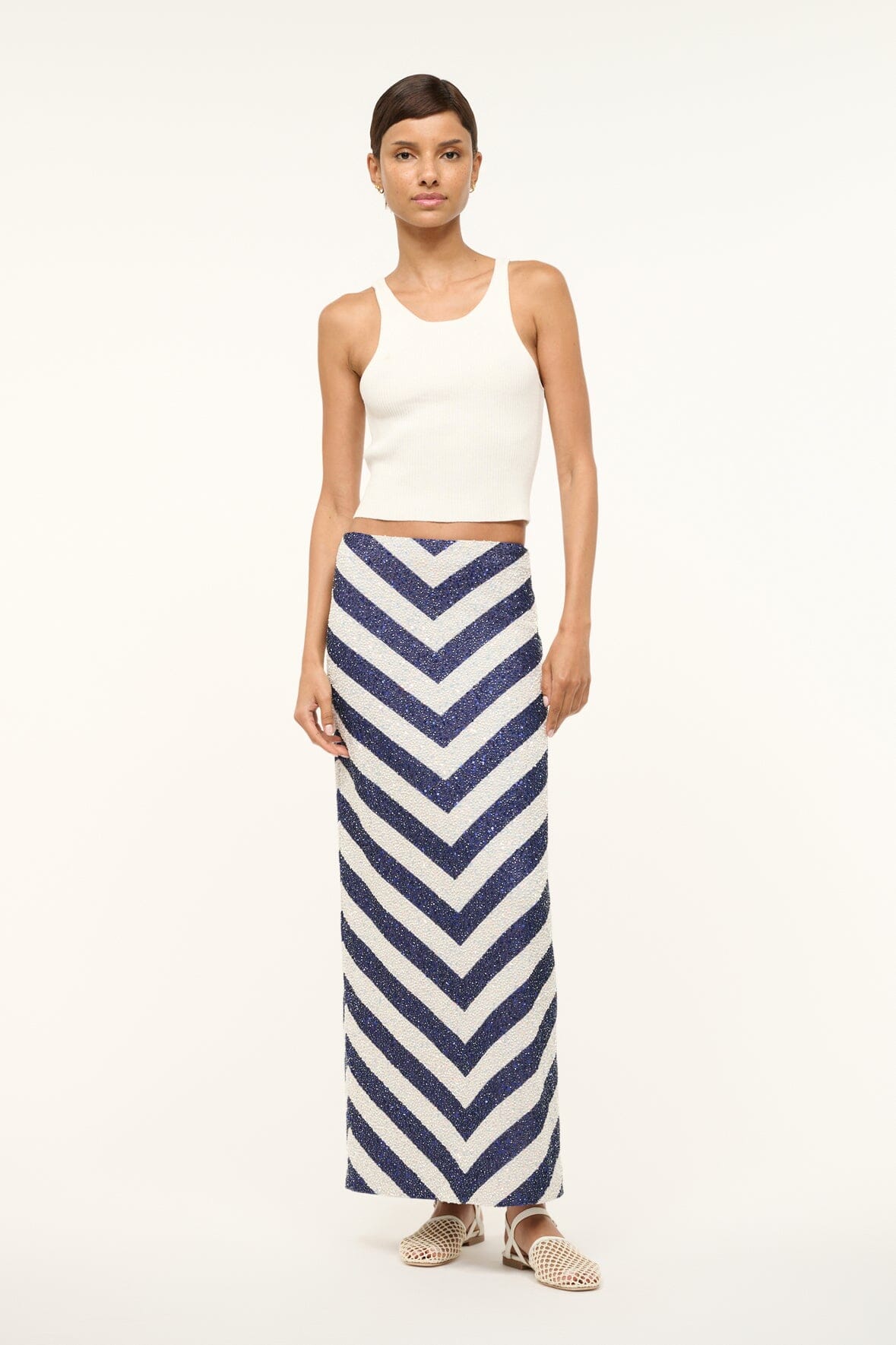 Image ST. TROPEZ SKIRT | ON THE HORIZON 1 of 4 and Clicking this image will trigger a zoom pop-up