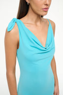 Image VIENNA COVERUP DRESS | TEAL 4 of 6