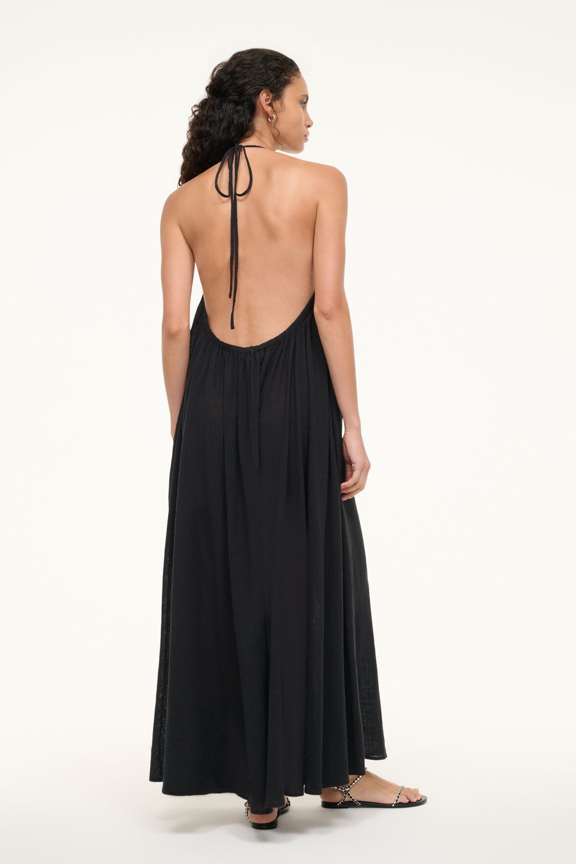 Image NIGHTSHADE MAXI COVERUP DRESS | BLACK 2 of 6 and Clicking this image will trigger a zoom pop-up