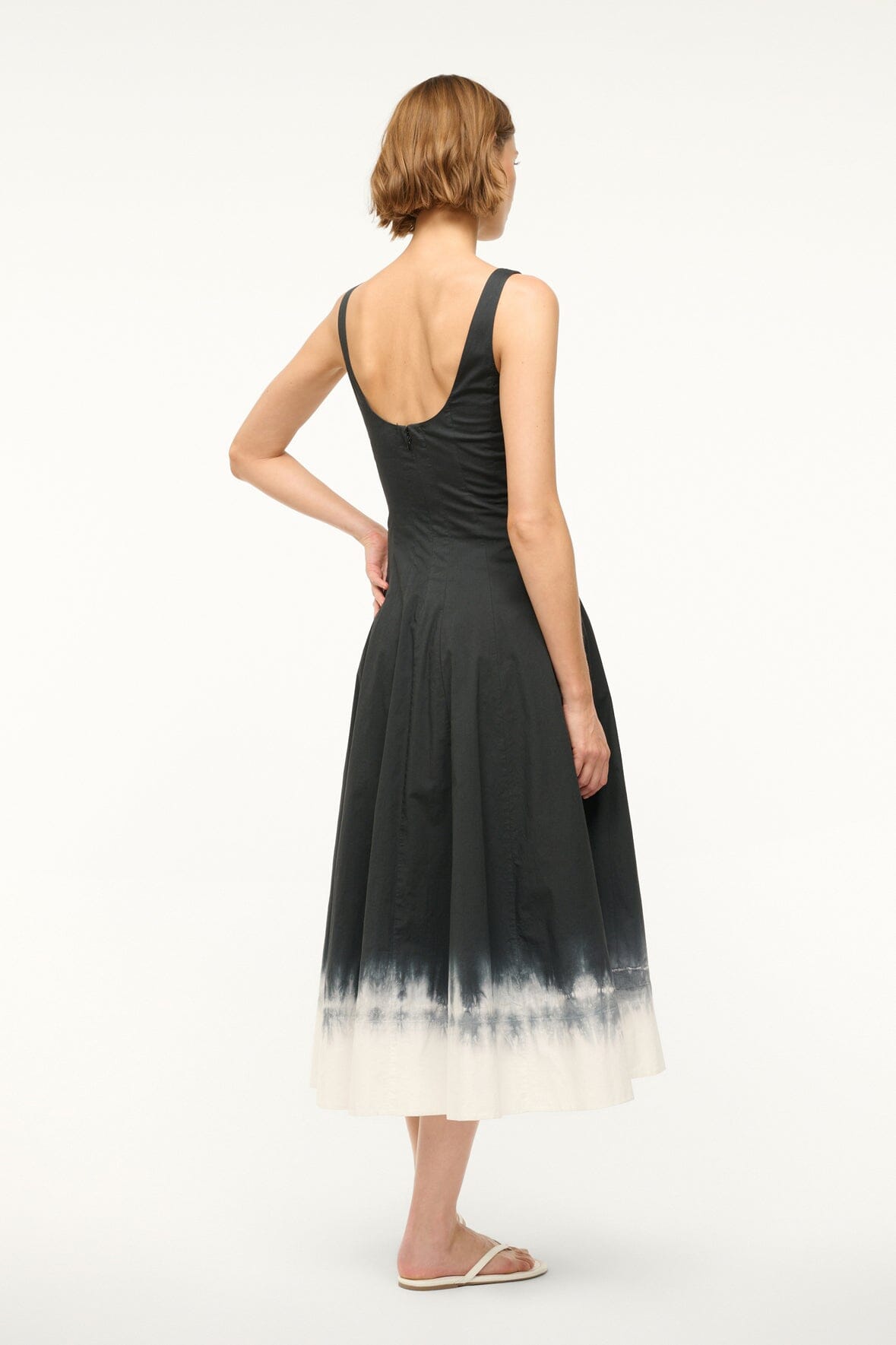 Image WELLS DRESS | ONYX TIE DYE 4 of 5 and Clicking this image will trigger a zoom pop-up