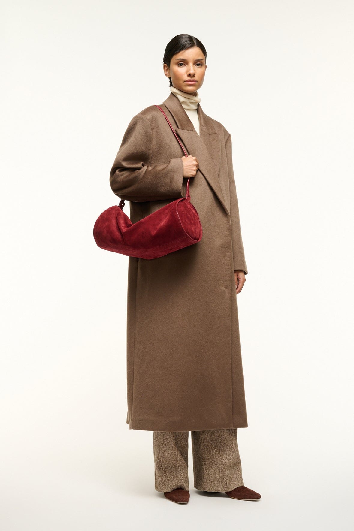 Image SERGE COAT | DEEP TAUPE 3 of 9 and Clicking this image will trigger a zoom pop-up