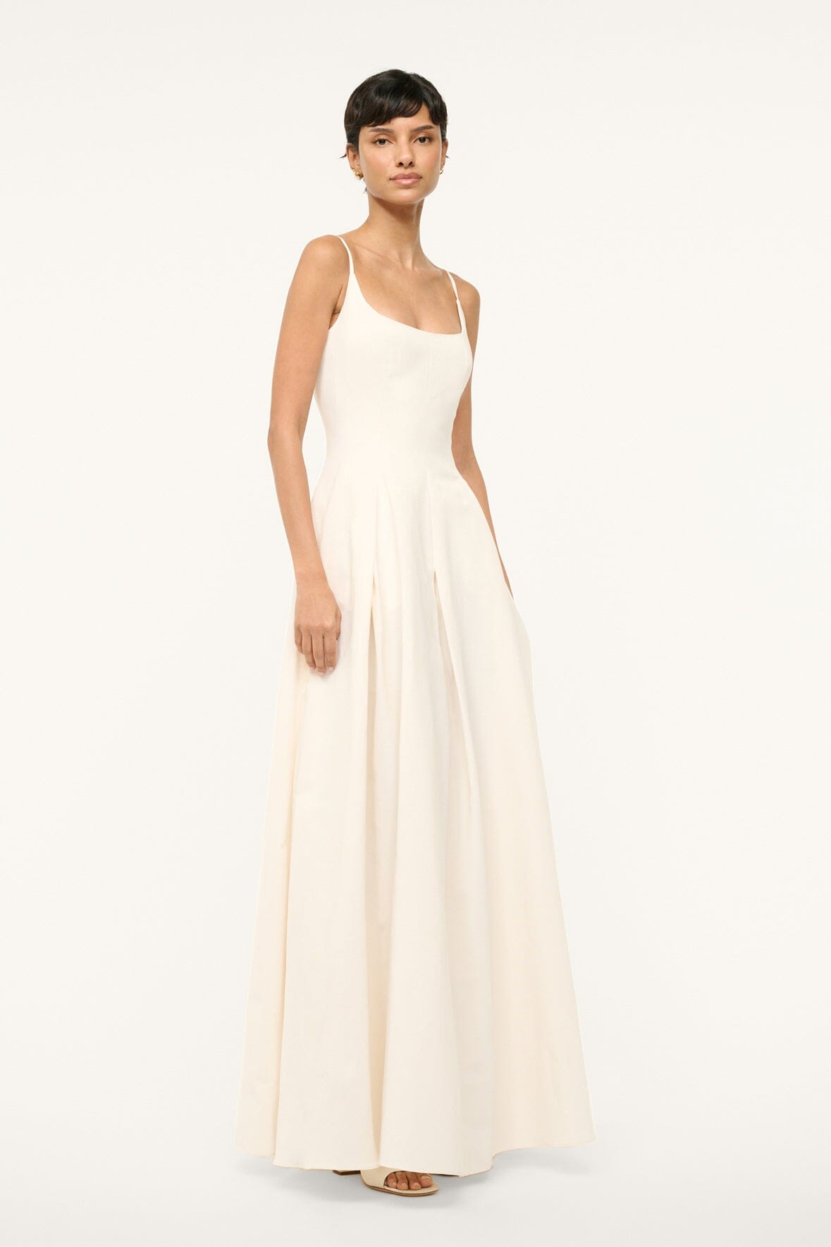 Image JOY MAXI DRESS | IVORY 2 of 6 and Clicking this image will trigger a zoom pop-up