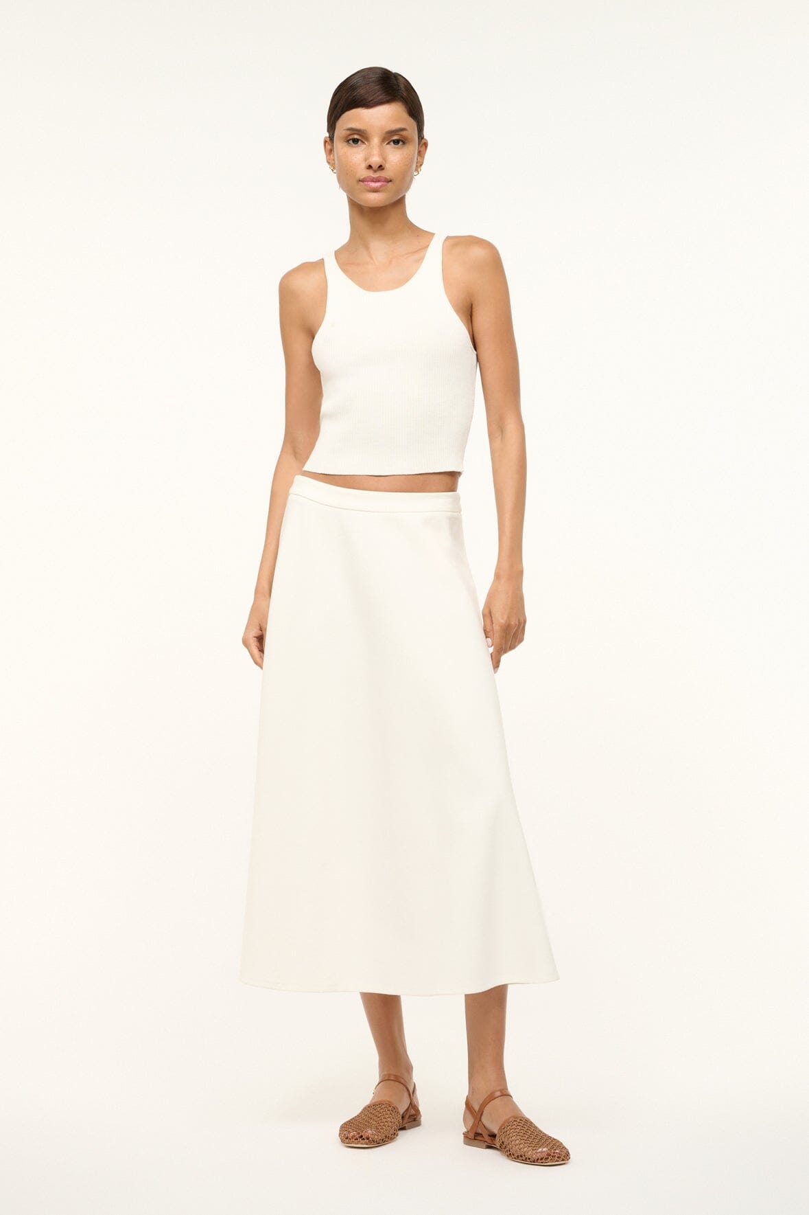 Image LIGHTHOUSE SKIRT | IVORY 1 of 5 and Clicking this image will trigger a zoom pop-up