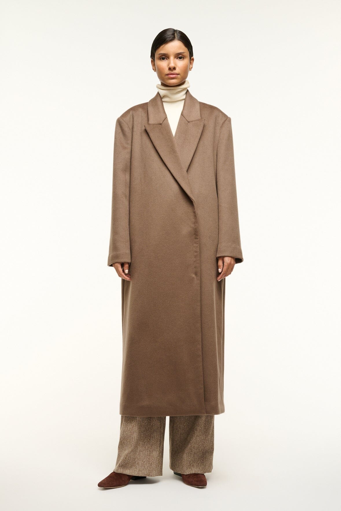 Image SERGE COAT | DEEP TAUPE 5 of 9 and Clicking this image will trigger a zoom pop-up