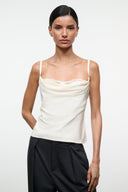 EVANGELINE TOP | IVORY SILK IVORY / 4