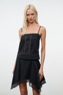 LAYLA SKIRT | BLACK BLACK / 4