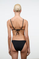 SISLEY STRING BIKINI BOTTOM | BLACK BLACK / XS