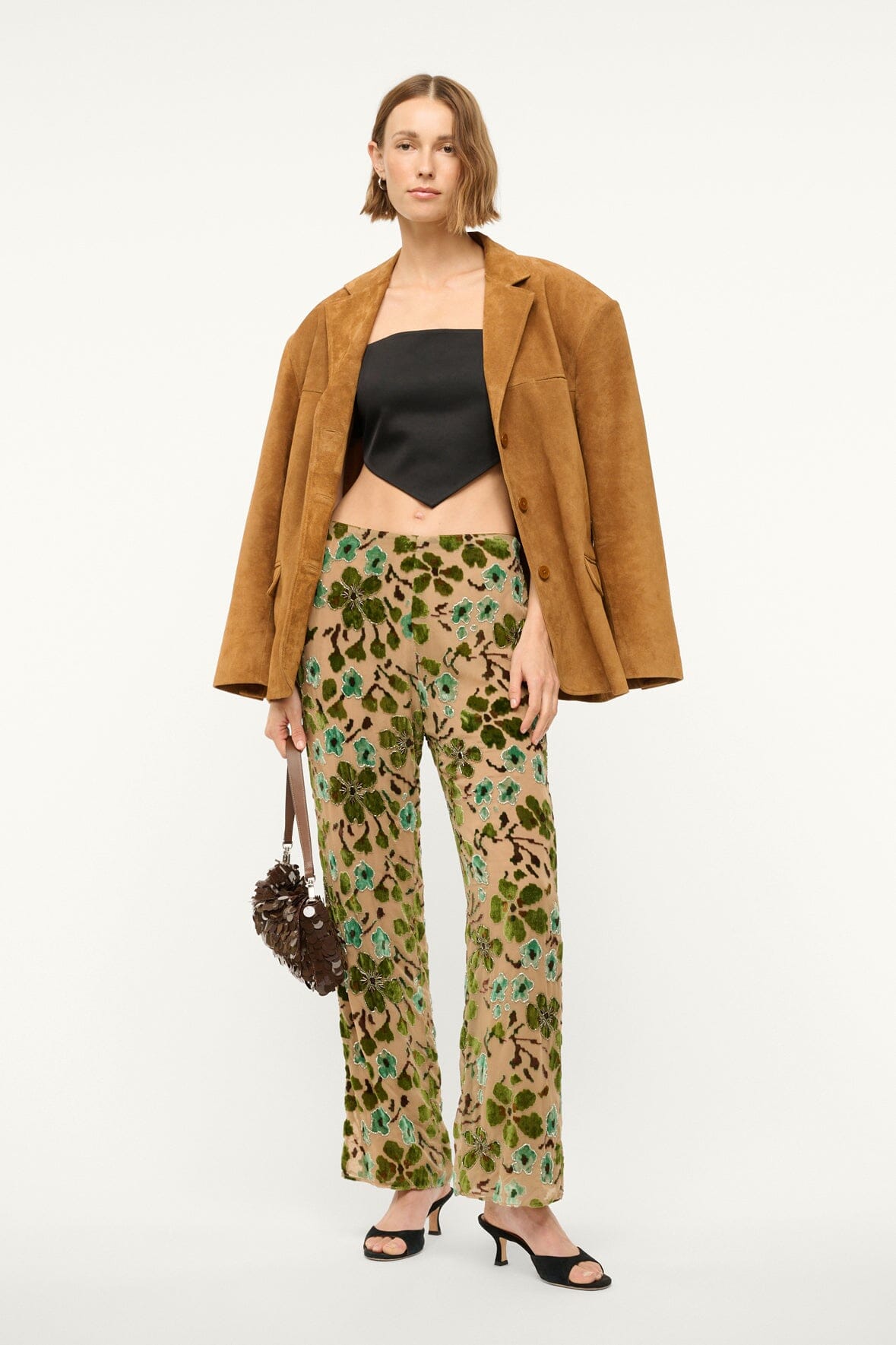 Image AVOLA PANT | MOSS FLORAL TAPESTRY 4 of 4 and Clicking this image will trigger a zoom pop-up