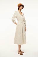 Image CAFU DRESS | IVORY DARK OAK MICRO STRIPE 2 of 5