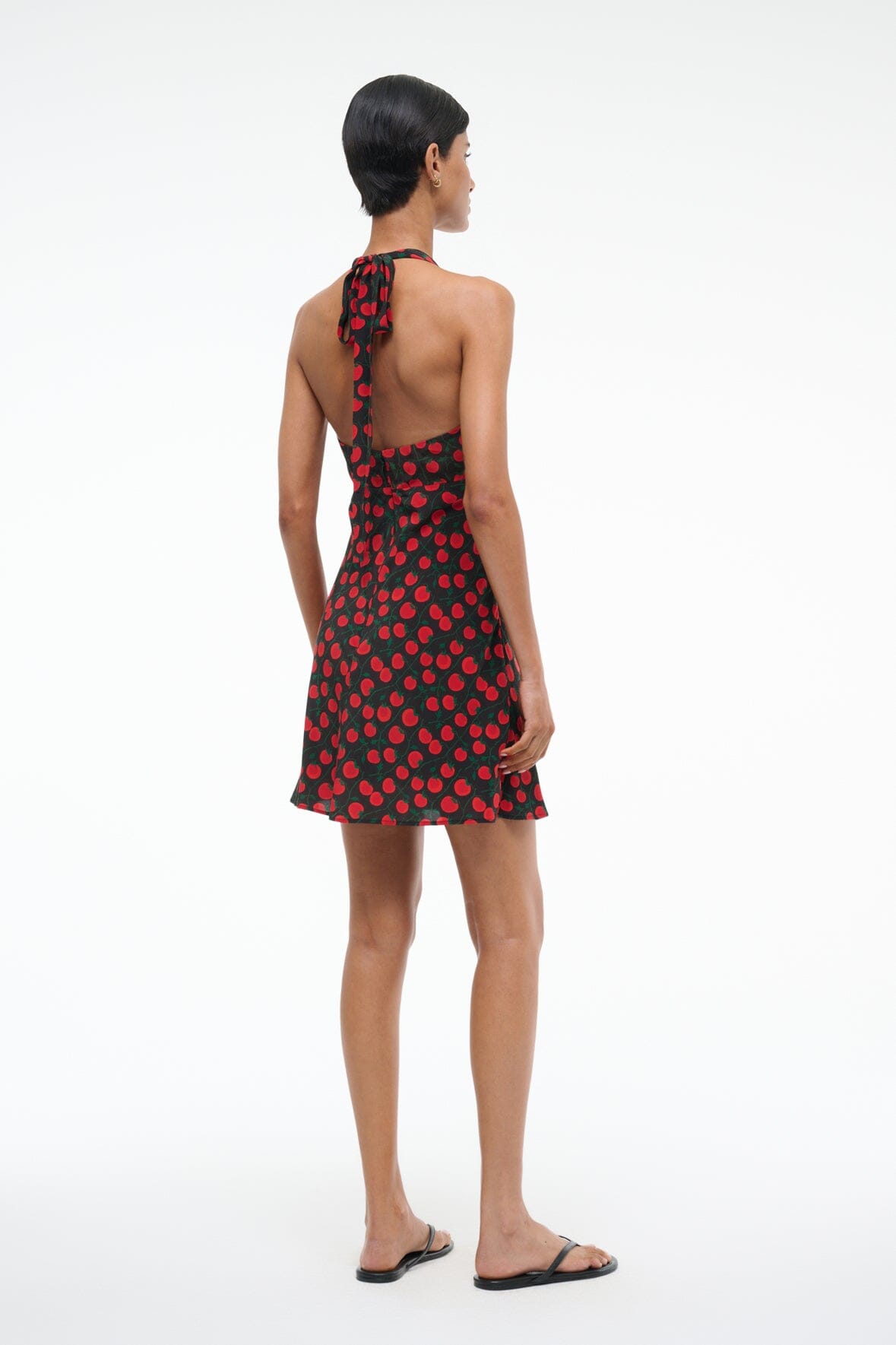 Image LUCCA MINI DRESS | ON THE VINE BLACK 4 of 6 and Clicking this image will trigger a zoom pop-up
