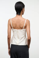 EVANGELINE TOP | IVORY SILK IVORY / 4