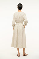 Image CAFU DRESS | IVORY DARK OAK MICRO STRIPE 3 of 5