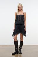 LAYLA SKIRT | BLACK BLACK / 4