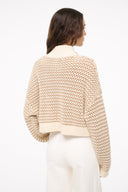 Image CROPPED HAMPTON SWEATER | BREEZE CREME 5 of 7