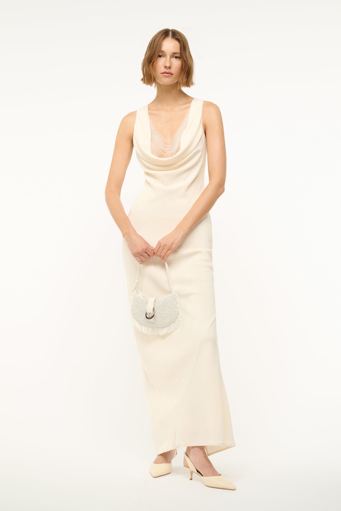 Image GIA DRESS | IVORY 4 of 6 and Clicking this image will trigger a zoom pop-up