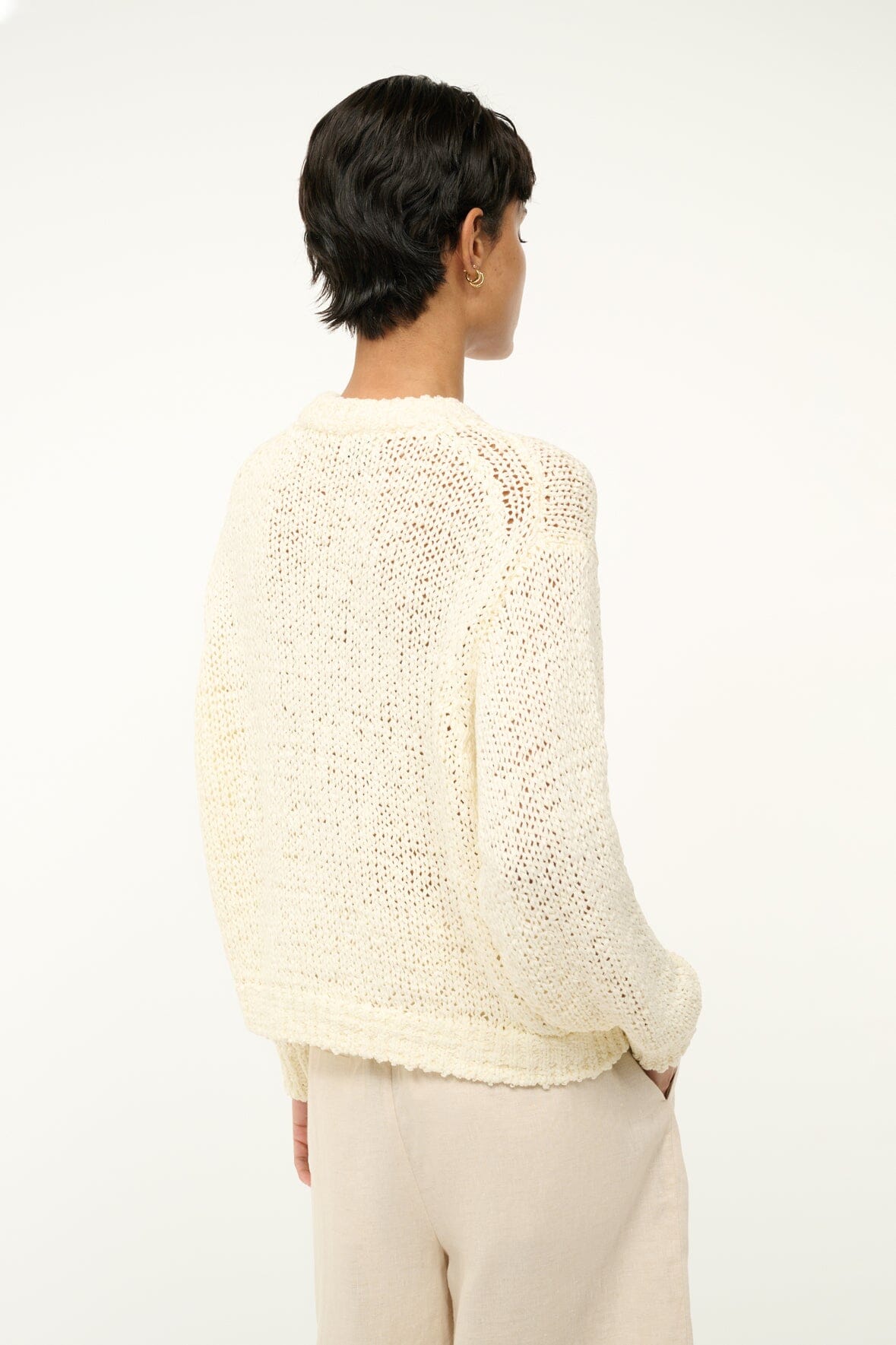 Image CALA SWEATER | IVORY 5 of 7 and Clicking this image will trigger a zoom pop-up