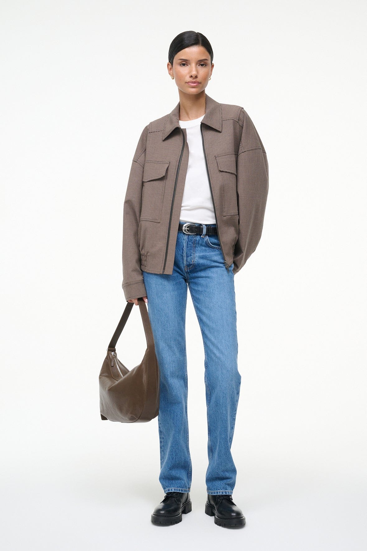 Image EUGENE JACKET | HOUNDSTOOTH 5 of 7 and Clicking this image will trigger a zoom pop-up