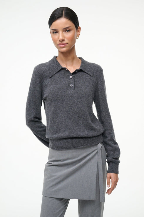Go to GEMMA CASHMERE SWEATER CHARCOAL view 1