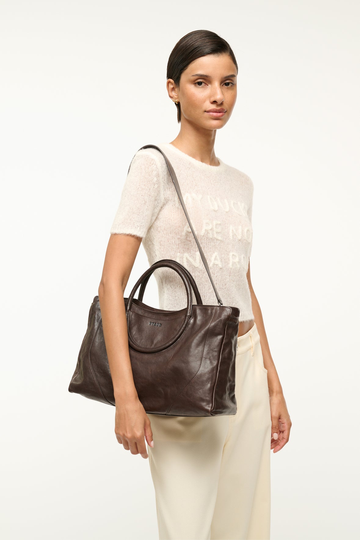 Image MAUDE SATCHEL | ESPRESSO 4 of 6 and Clicking this image will trigger a zoom pop-up