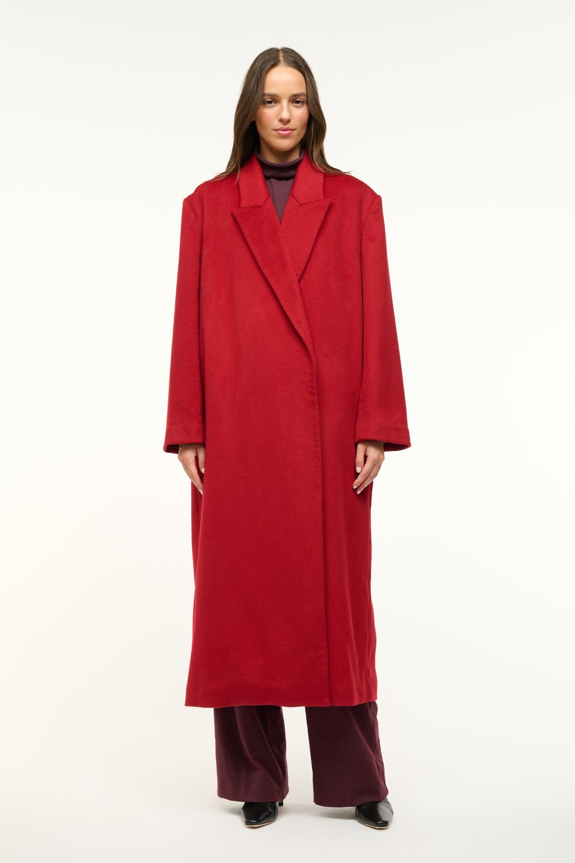 Image SERGE COAT | ROUGE 1 of 7 and Clicking this image will trigger a zoom pop-up