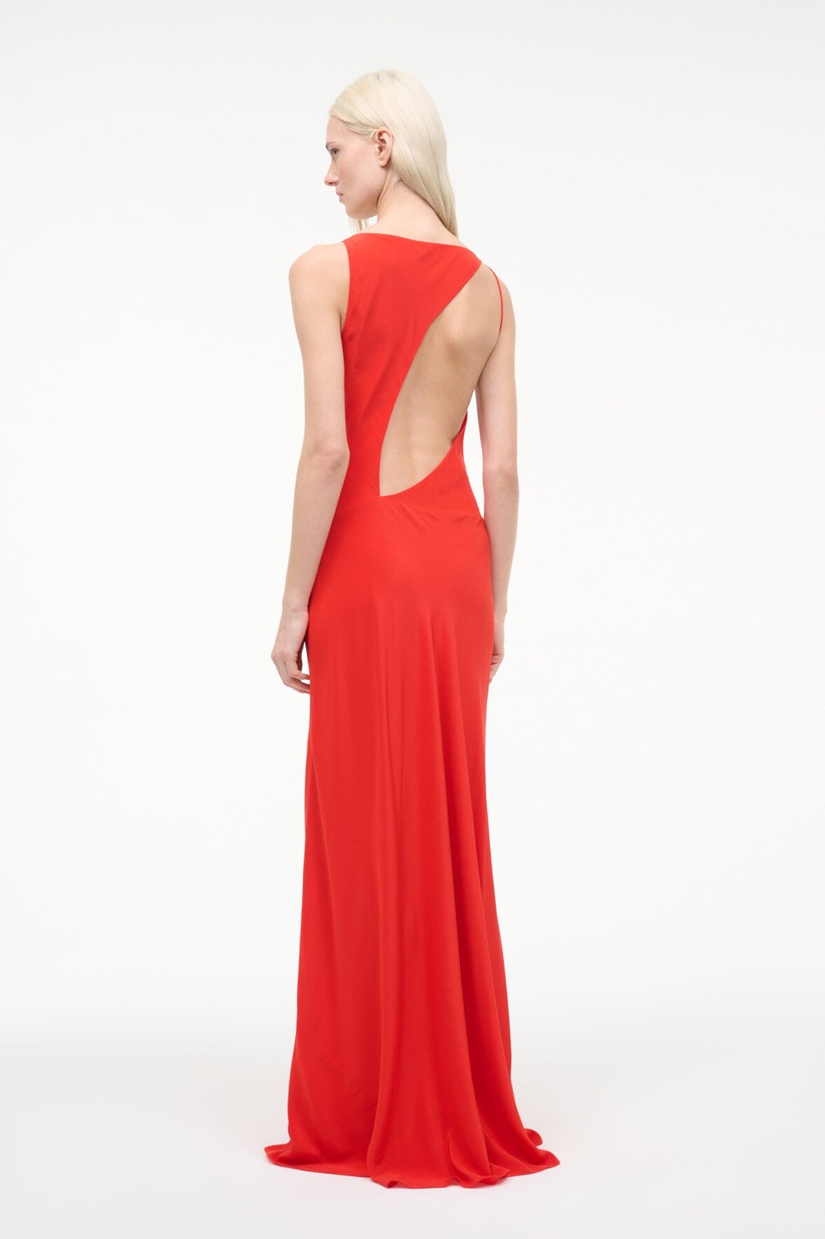STAUD, Toluca Silk Dress in Red Rose, Size 0 STAUD, Toluca Silk Dress in Red Rose, Size 0