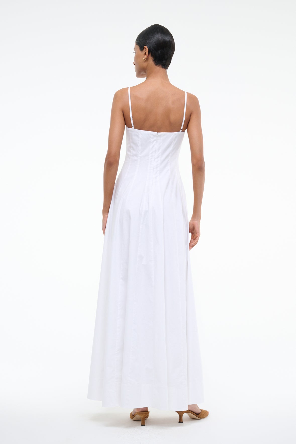 Image WYLIE MAXI DRESS | WHITE 3 of 4 and Clicking this image will trigger a zoom pop-up