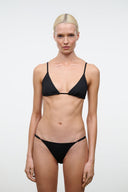 ALEXIS TRIANGLE TOP | BLACK BLACK / XS