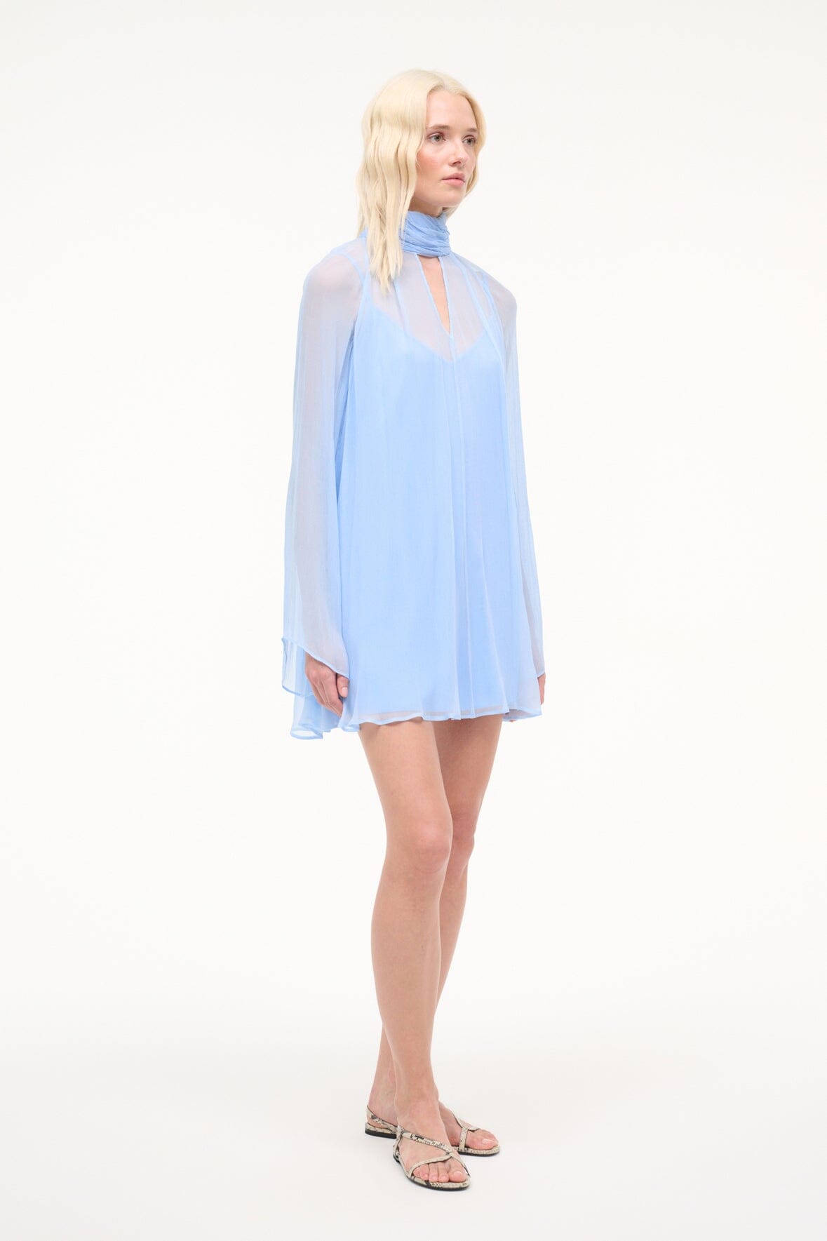 staud light blue dress STAUD, Luma Dress in Clear Blue, Size 12