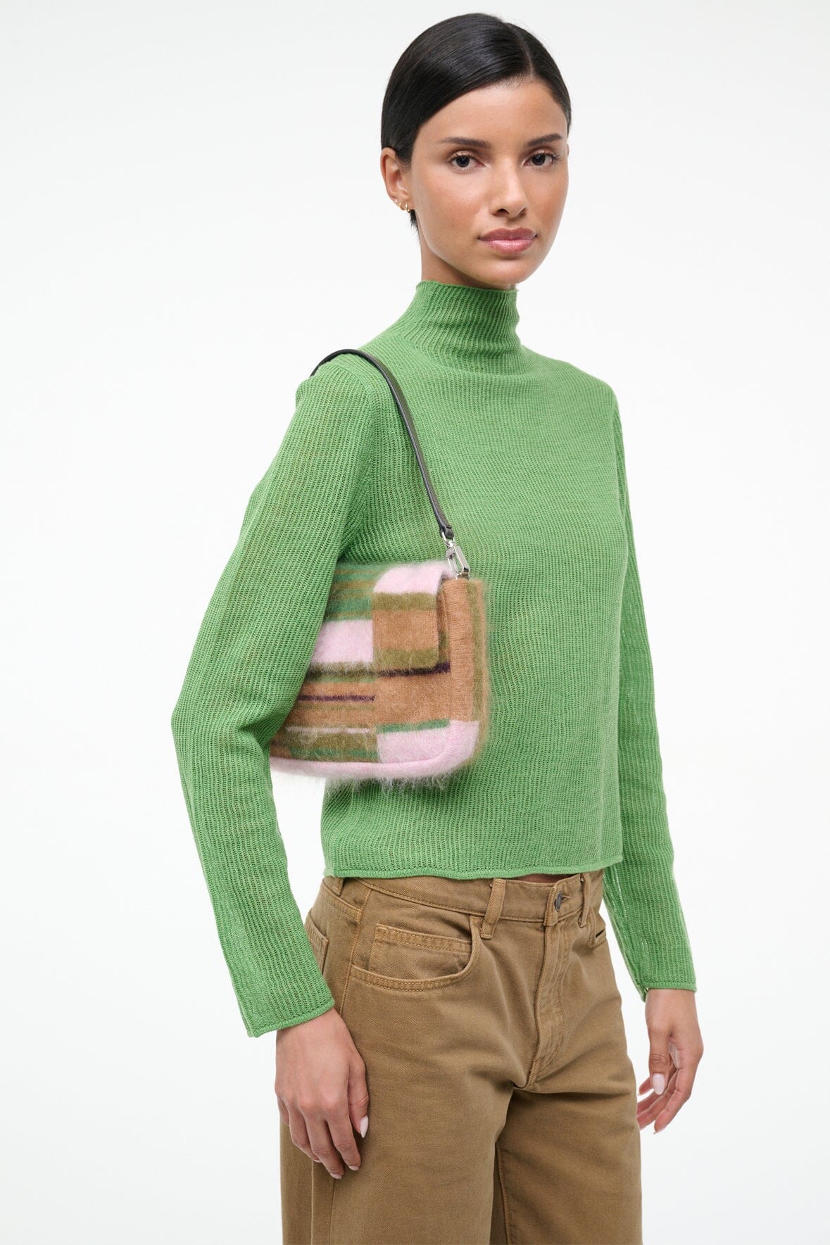 STAUD TIMMY CONVERTIBLE SHOULDER BAG PIXEL