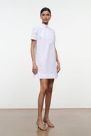 STAUD, Mini Ilana Dress in White, Size Medium