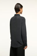 Image ROXBURY SILK SHIRT | BLACK 4 of 5