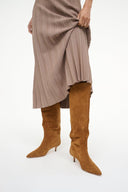 Image SEBASTIAN KITTEN HEEL BOOT | TAN 2 of 10