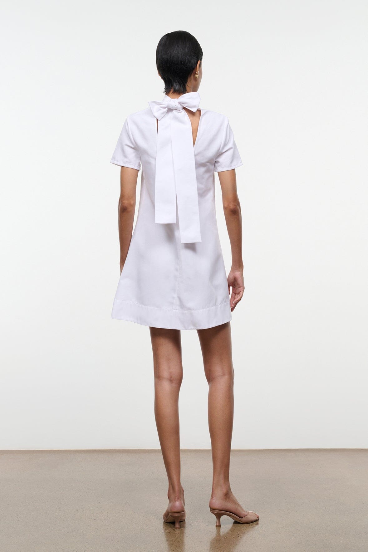 staud white mini dress STAUD, Mini Wells Dress in Dandelion White, Size 10