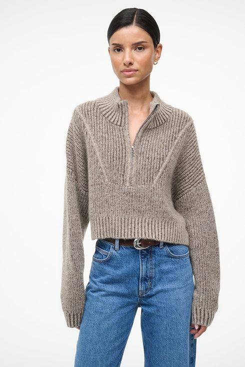 Go to CROPPED HAMPTON SWEATER BISQUE view 1