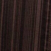 Close-up of espresso-brown denim fabric with vertical pinstripe pattern