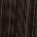 Close-up of espresso-brown denim fabric with vertical pinstripe pattern