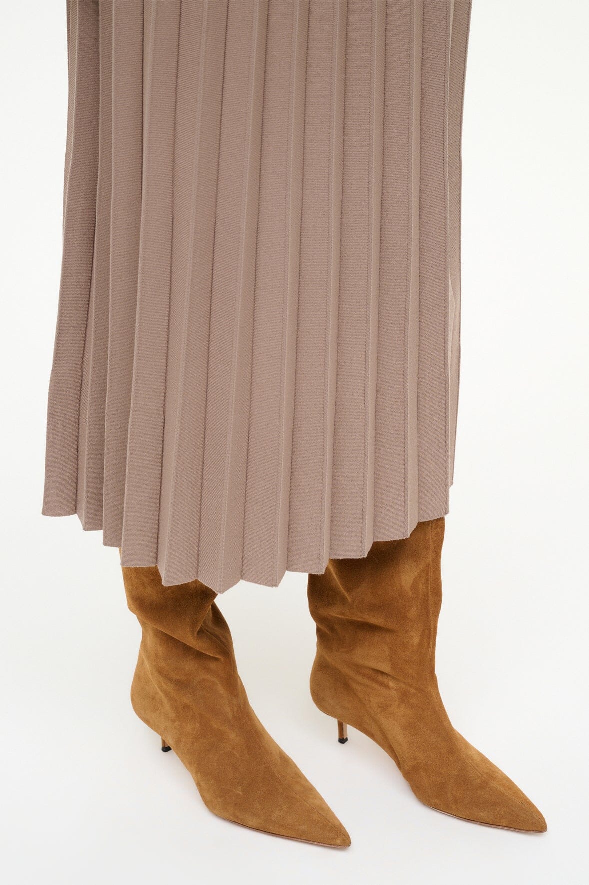 Image SEBASTIAN KITTEN HEEL BOOT | TAN 6 of 10 and Clicking this image will trigger a zoom pop-up
