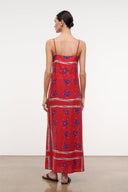 LAURA LINEN DRESS | PAINTED FOULARD PAINTED FOULARD / XS