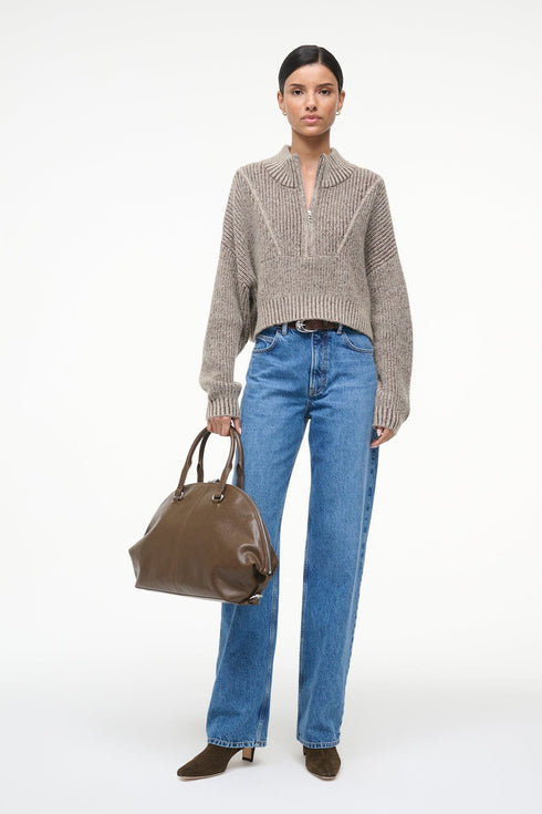 Go to CROPPED HAMPTON SWEATER BISQUE view 2