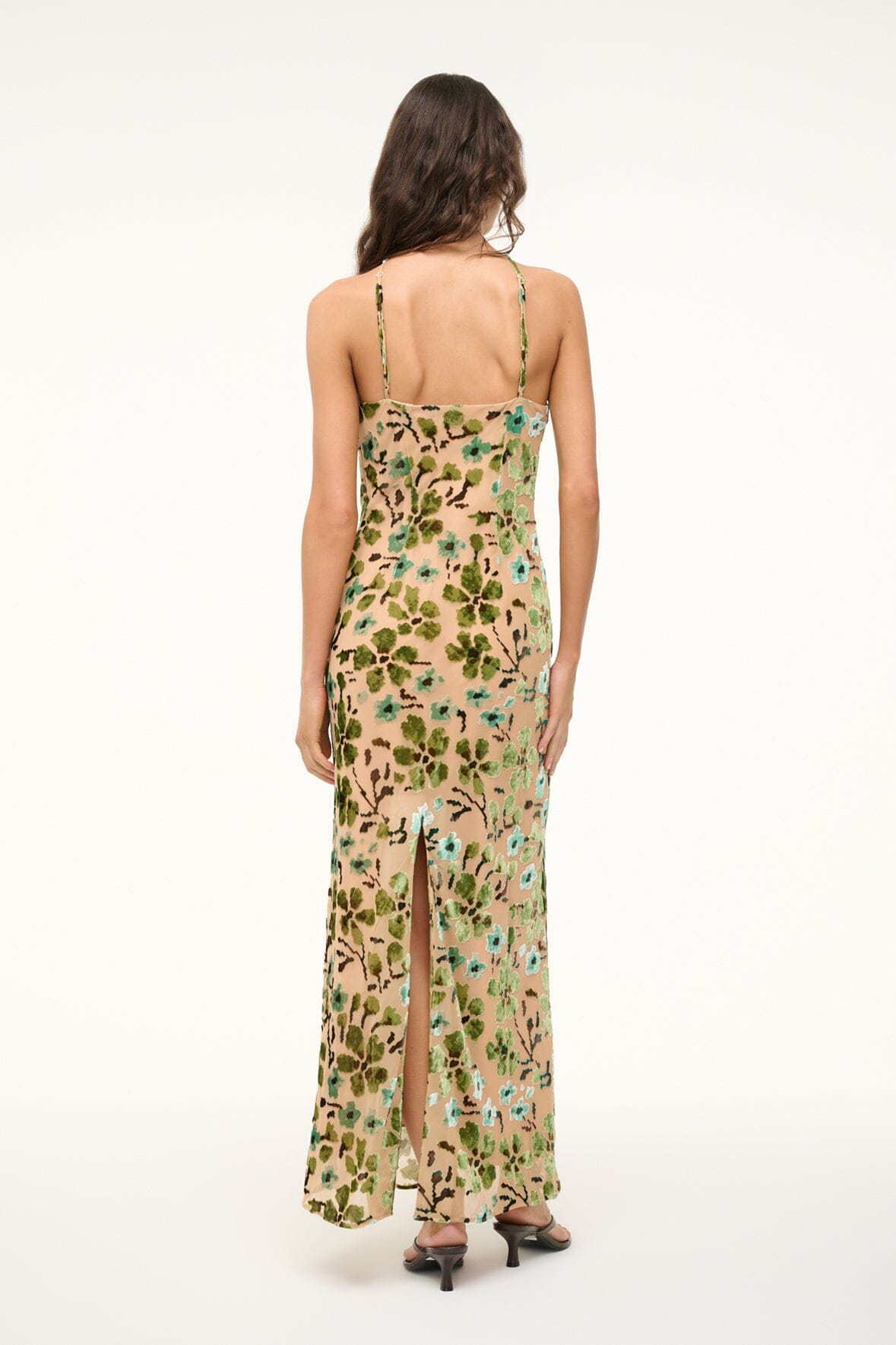 Image CUBISM DRESS | MOSS FLORAL TAPESTRY 4 of 6 and Clicking this image will trigger a zoom pop-up