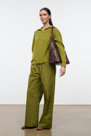 Espresso-brown distressed north-south tote with wide shoulder handles