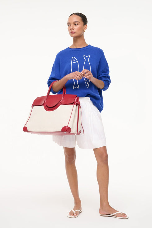 Go to LARGE MAUDE CARRYALL NATURAL ROUGE view 2