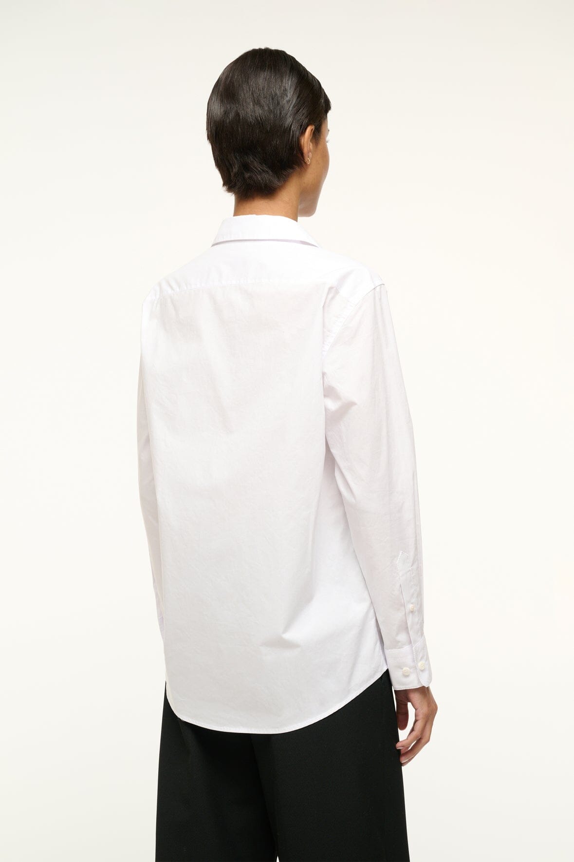 Image ROXBURY POPLIN SHIRT | WHITE 4 of 5 and Clicking this image will trigger a zoom pop-up