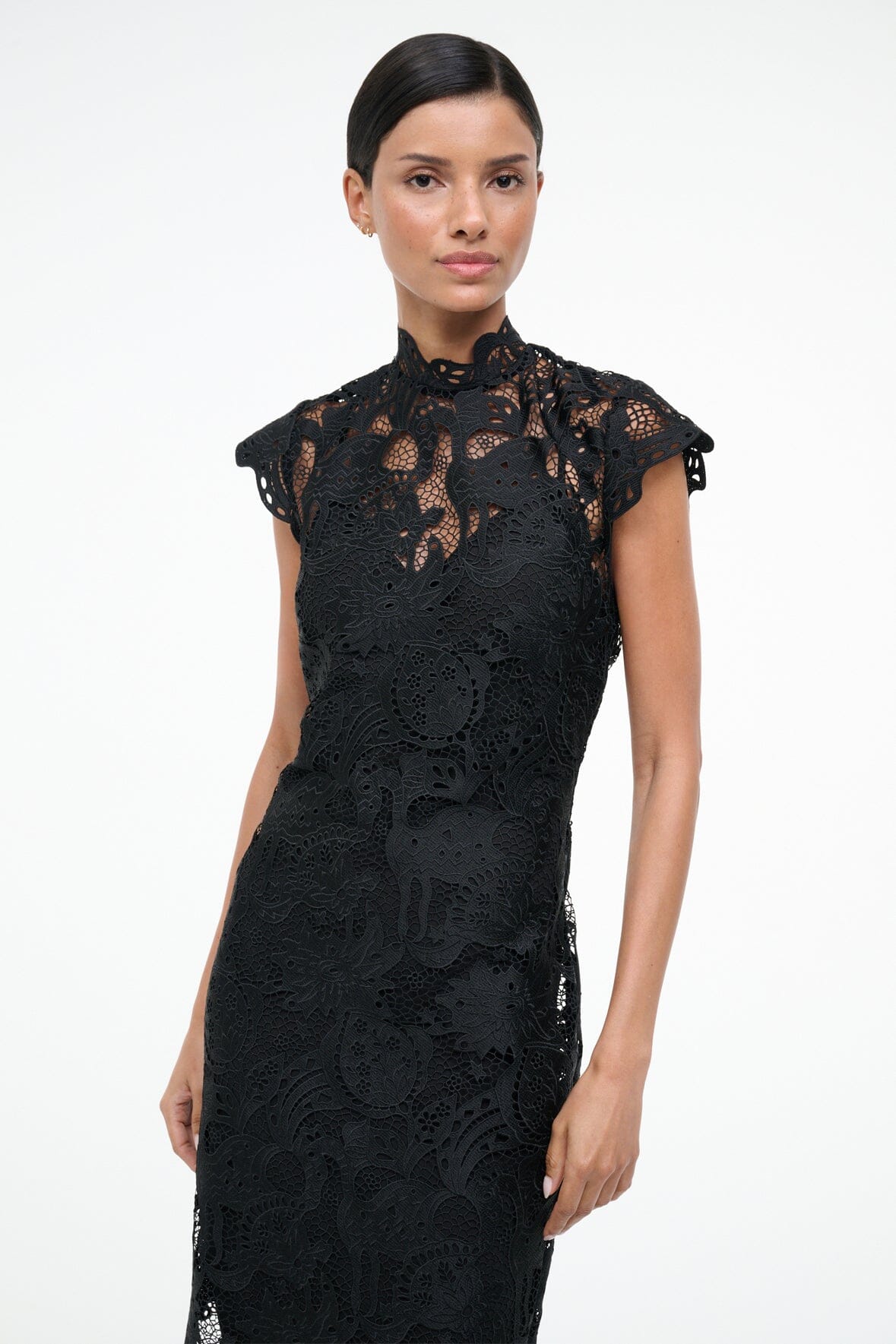 STAUD, Rosaline Dress in Black, Size 14 STAUD, Rosaline Dress in Black, Size 14