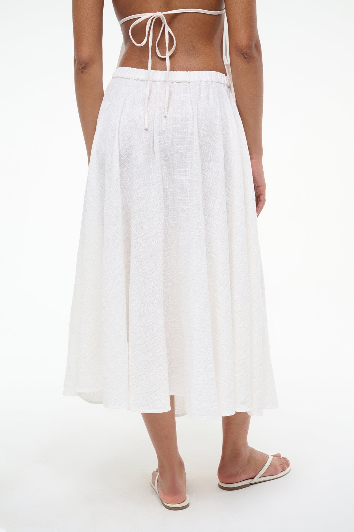 Image CARLA COVERUP SKIRT | BUTTERCREAM 4 of 4 and Clicking this image will trigger a zoom pop-up