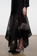 PORCUPINE BAG | BLACK BEADED MULTI