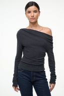 Image PHILOMENA TOP | CHARCOAL 1 of 5