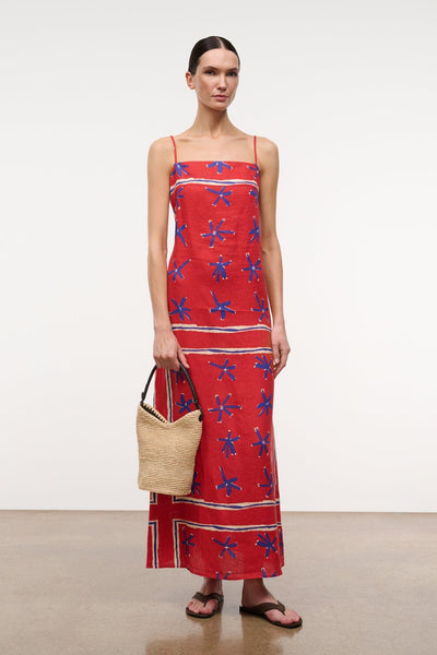 staud linen fish dress STAUD Laura Linen Dress